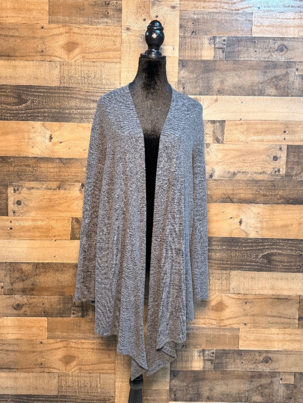 Hello Mello Women's Brown Gray Long Sleeve Cardigan Sweater XL Extra Large